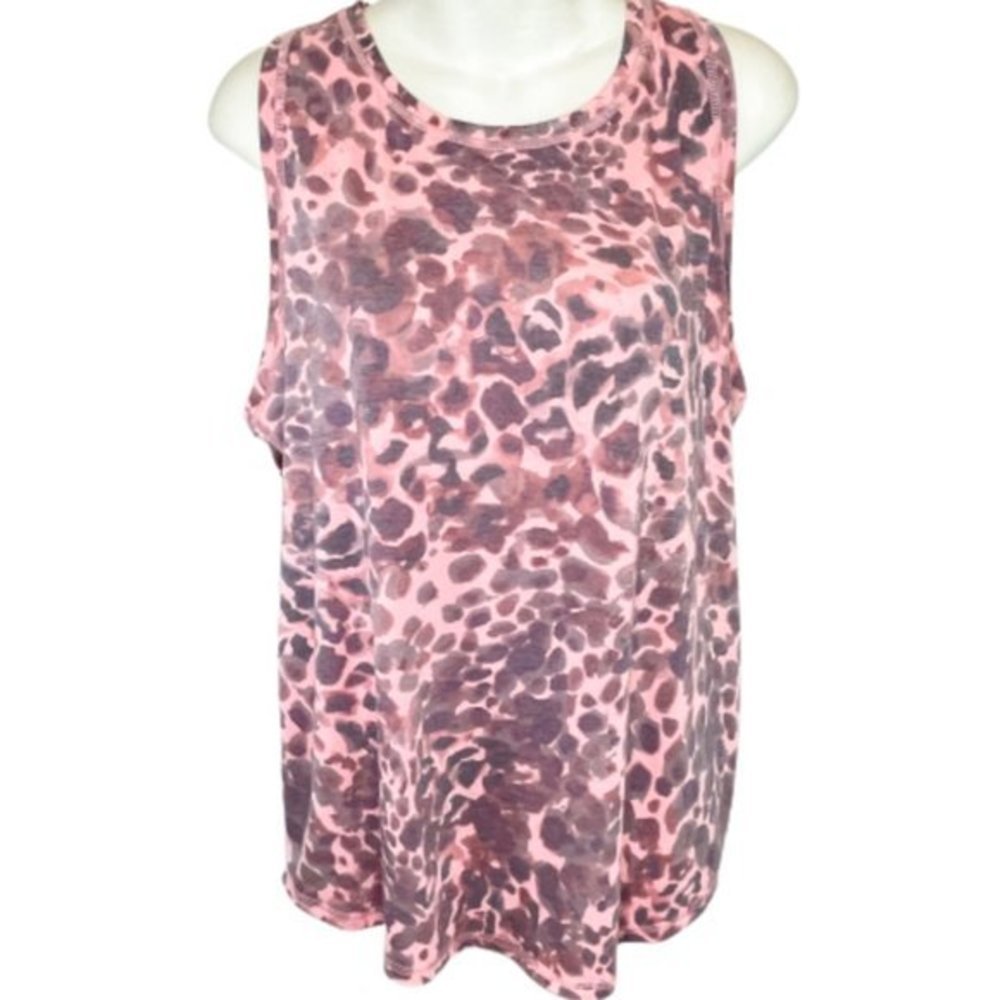 Champion Pink Leopard Print Tank Top